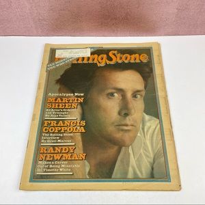 Vintage Rolling Stone Magazine Martin Sheen Francis Coppola November 1, 1979